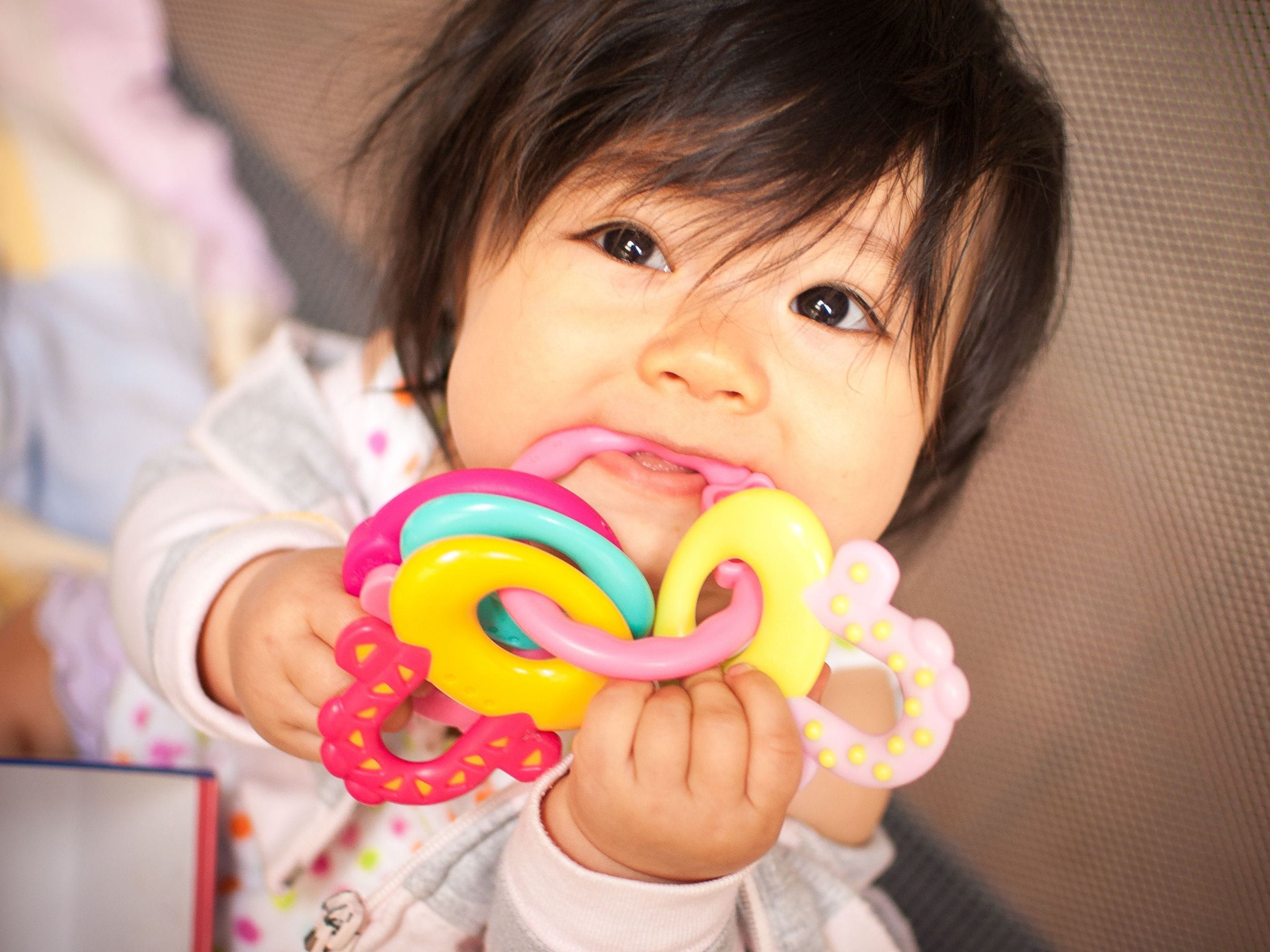 plastic in mouth