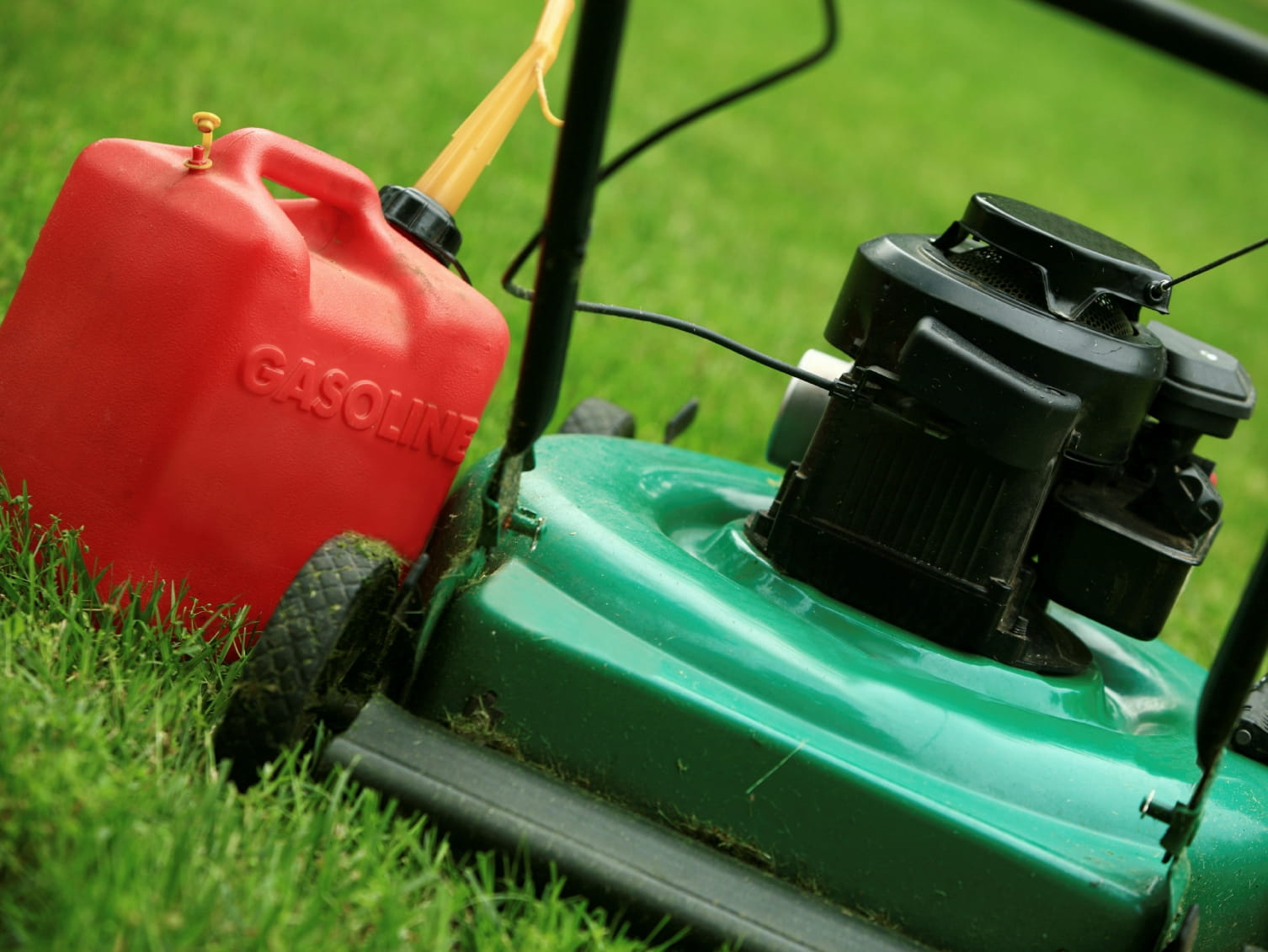 gas lawn mower