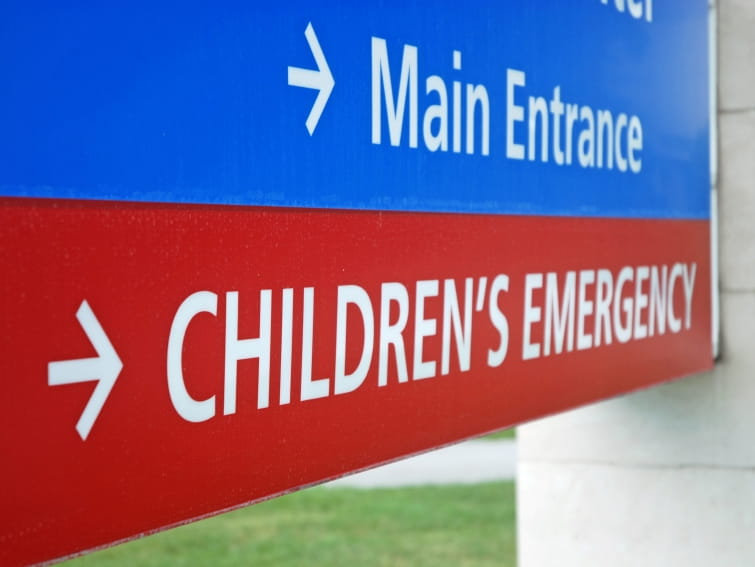 Children's hospital sign