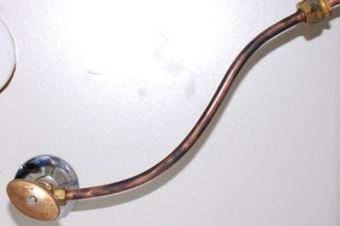 copper pipe blackened