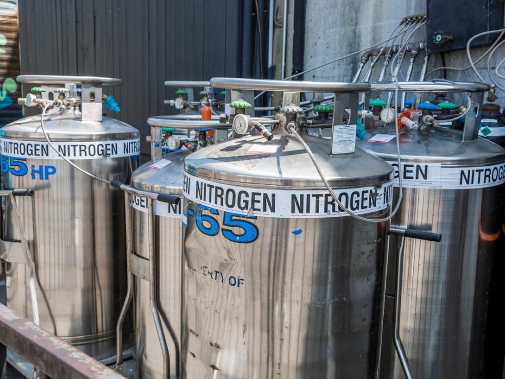 liquid nitrogen containers