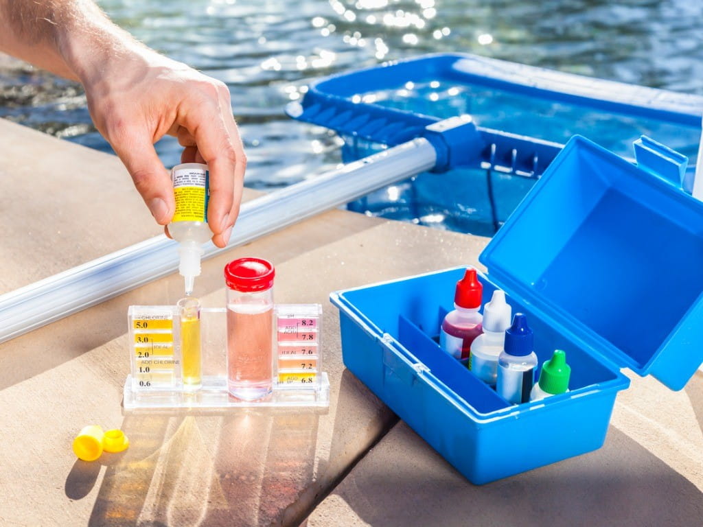 testing pool chemical levels